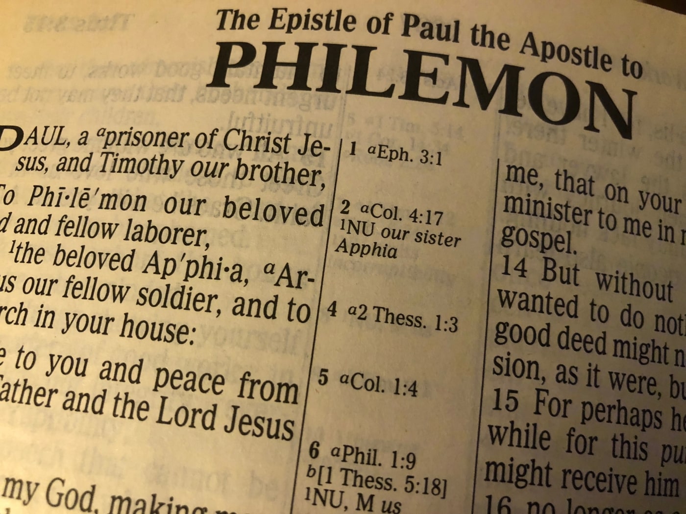 Love and Faith of Philemon